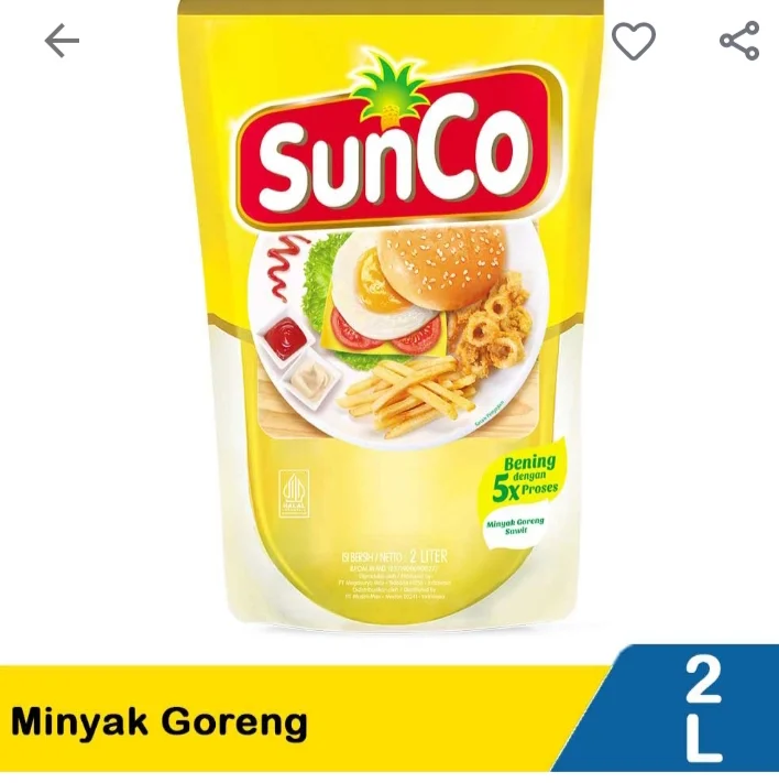Minyak goreng  SunCo 2 liter